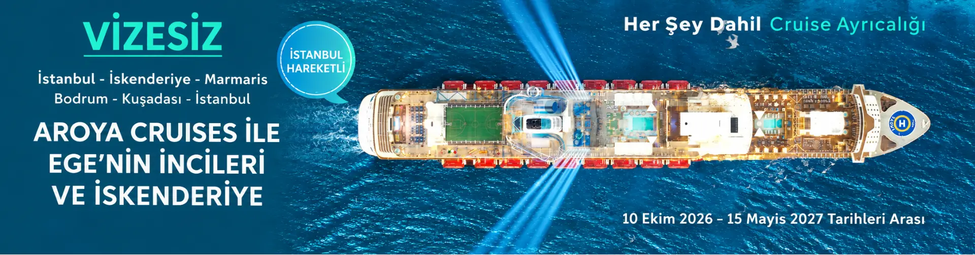 aroya cruises ile egenin incileri